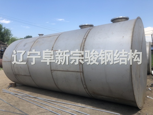 臥式白鋼儲罐，大型防腐化工儲罐